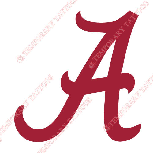 2001-Pres Alabama Crimson Tide Alternate Customize Temporary Tattoos Stickers NO.3704